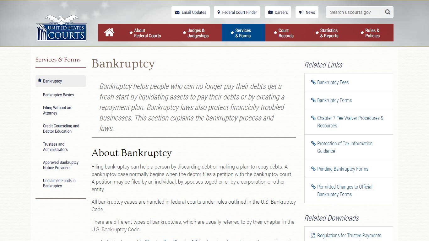 Bankruptcy | United States Courts