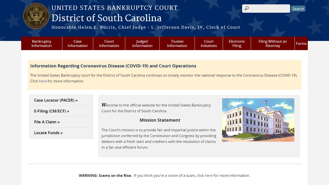 District of South Carolina | United States Bankruptcy Court