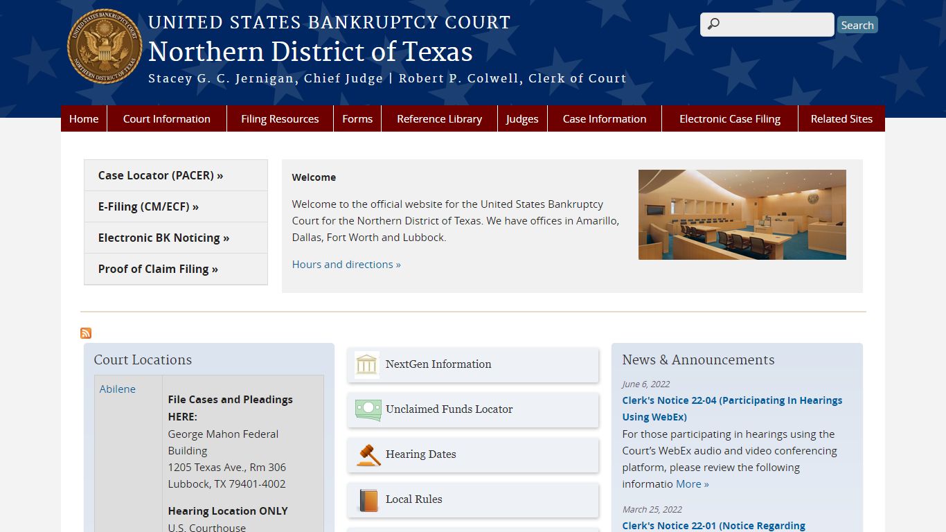 Northern District of Texas | United States Bankruptcy Court